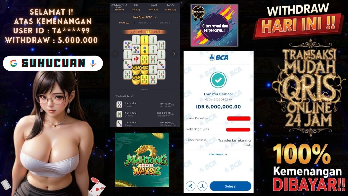 SUHUCUAN JACKPOT SLOT MAHJONG WAYS 2